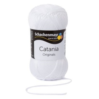 Fir Textil Smc Schachenmayr Catania 0106 pentru crosetat si tricotat, bumbac, alb, 125 m Fir Textil Smc Schachenmayr Catania 0106 pentru crosetat si tricotat, bumbac, alb, 125 m
