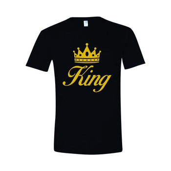 Tricou Personalizat pentru Barbati Negru, Marimea L -  Tricou Personalizat pentru Barbati Negru, Marimea L -