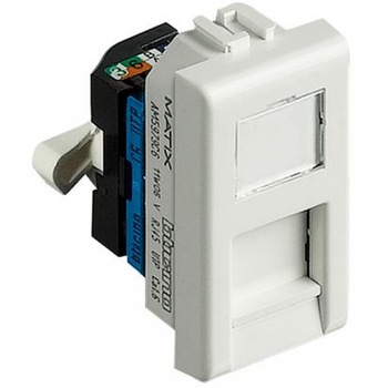 Priza UTP RJ45, alb Bticino AM5979C5E - 1 modul Priza UTP RJ45, alb Bticino AM5979C5E - 1 modul