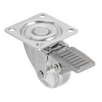 rotila ifl cu blocare silicon transparent  35 mm h51 mm placa de fixare 50x50 mm imagen 33_0_
0