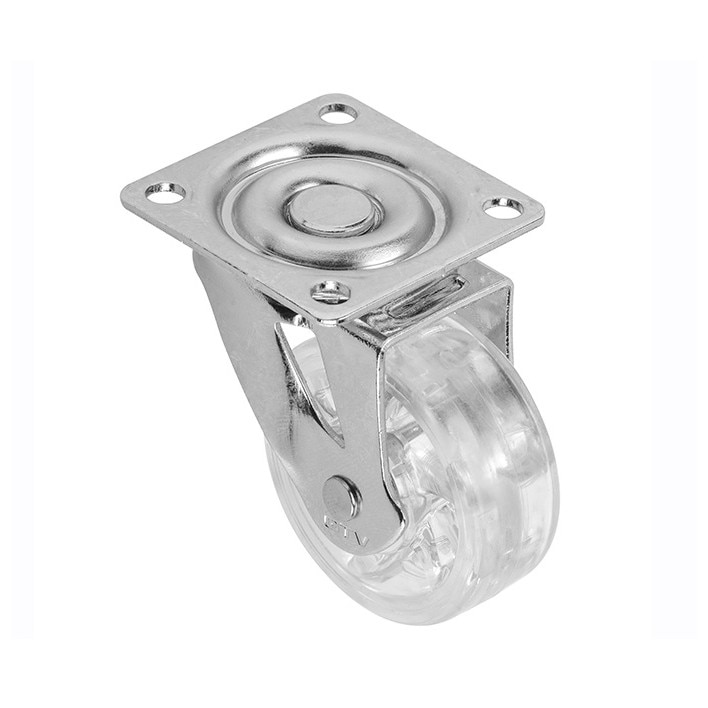 Rotila IFL, silicon transparent, Ø 50 mm, h=64 mm, placa de fixare 50x50 mm