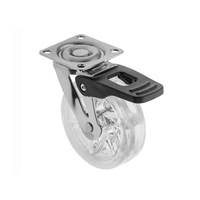 rotila ifl cu blocare silicon transparent  75 mm h91 mm placa de fixare 50x50 mm imagen 34_0_
0