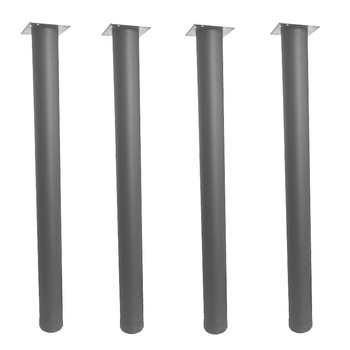 Picior masa gri antracit din metal profil rotund #60 H 710, set 4 buc Picior masa gri antracit din metal profil rotund #60 H 710, set 4 buc