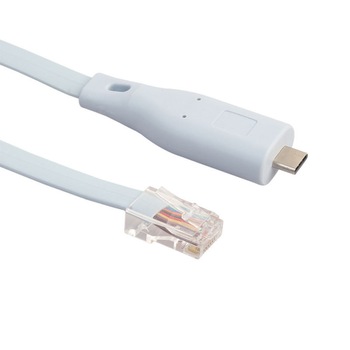 Cablu adaptor USB Type C tata la RJ45 LAN ethernet tata pentru router / switch, 1.8m Cablu adaptor USB Type C tata la RJ45 LAN ethernet tata pentru router / switch, 1.8m