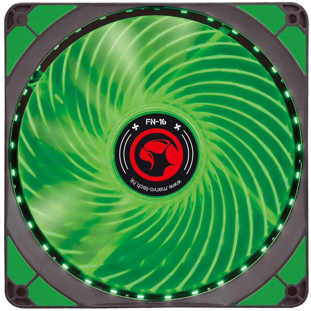 Ventilator 140 mm Marvo FN-16 green