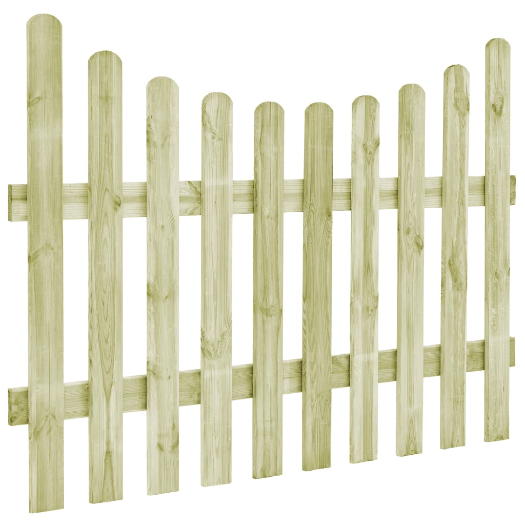 Poarta de gradina, vidaXL, Lemn de pin tratat, 170 x 120 cm, Verde