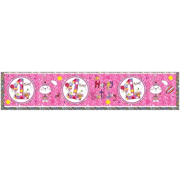 Banner decorativ Cifra 1 cu iepuras - 2.6 m, Qualatex 25017 Banner decorativ Cifra 1 cu iepuras - 2.6 m, Qualatex 25017