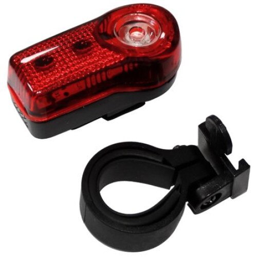 Lampa pentru biciclea cu montare pe cadru in spate 3 moduri de actionare puls, intermitent, constant, bateriile nu sunt incluse
