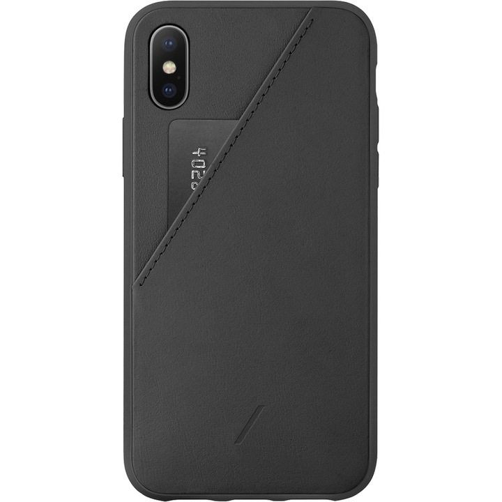 Husa Capac Spate NATIVE UNION Clic Card Negru CCARD-BLK-NP18L APPLE iPhone Xs Max