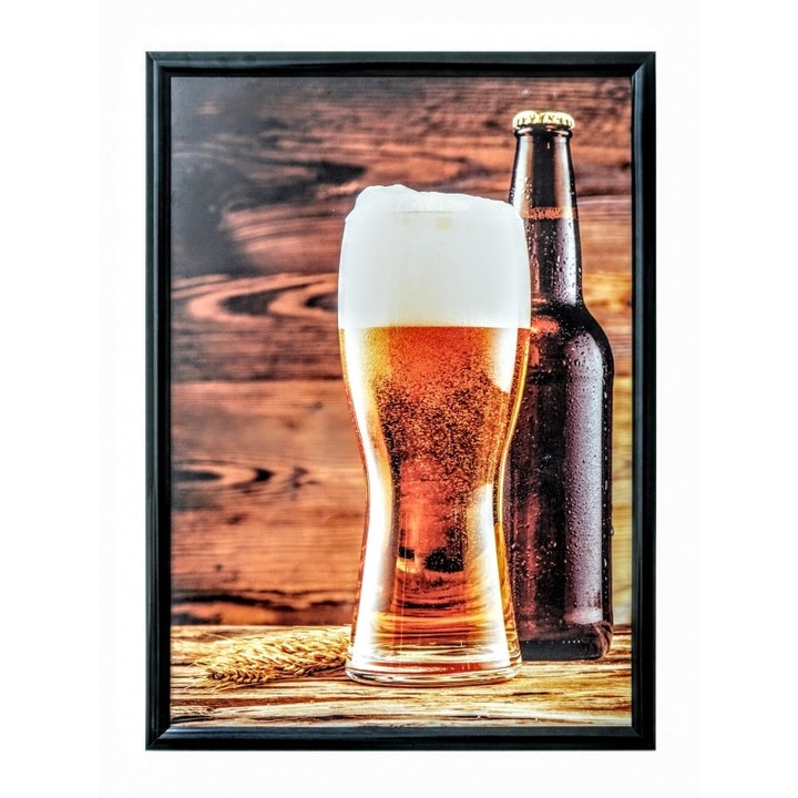 Rama click vopsita Negru, format A4, din aluminiu, pentru expunere postere, afise, documente, JJ DISPLAYS