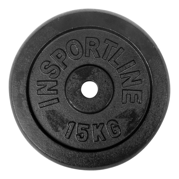 Disc Greutate fier inSPORTline Castblack 15kg/ 30mm