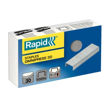 Capse Rapid, 1000 buc./cutie pentru capsator Rapid Omnipress 30 coli Capse Rapid, 1000 buc./cutie pentru capsator Rapid Omnipress 30 coli