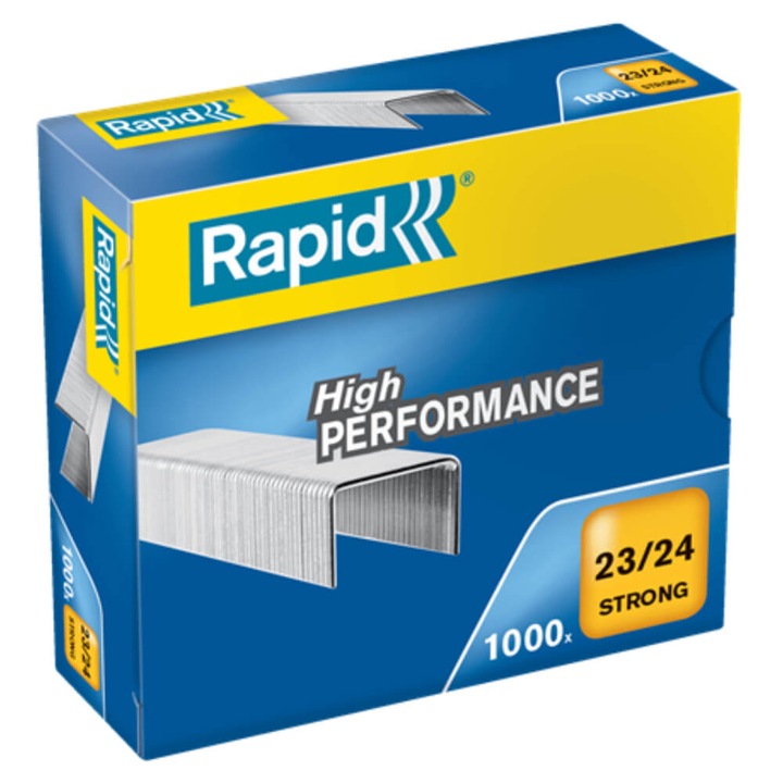 Скоби 23/24 Rapid Strong, 1000 бр/комплект, капацитет 210 листа