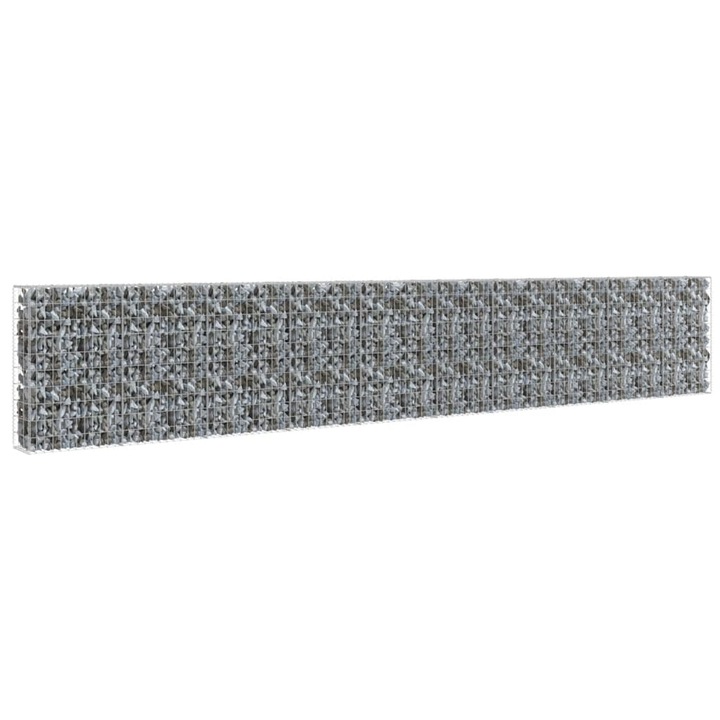 vidaXL horganyzott acél gabion fal fedéllel 600 x 30 x 100 cm 46.1 kg