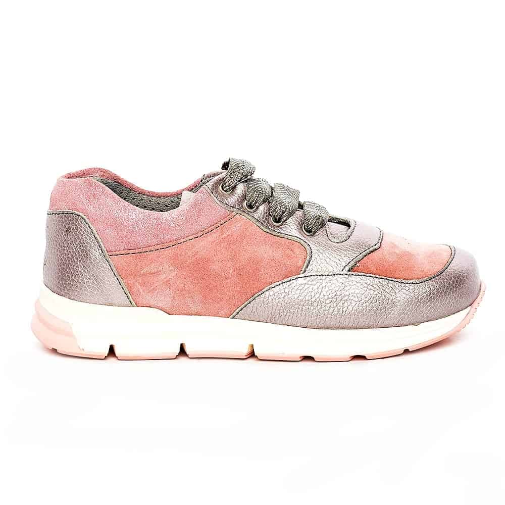 Tenisi din piele pentru copii, Horia, PJ Shoes, Roz 1208, 31