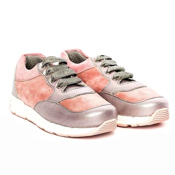 Tenisi din piele pentru copii, Horia, PJ Shoes, Roz 1208 Tenisi din piele pentru copii, Horia, PJ Shoes, Roz 1208