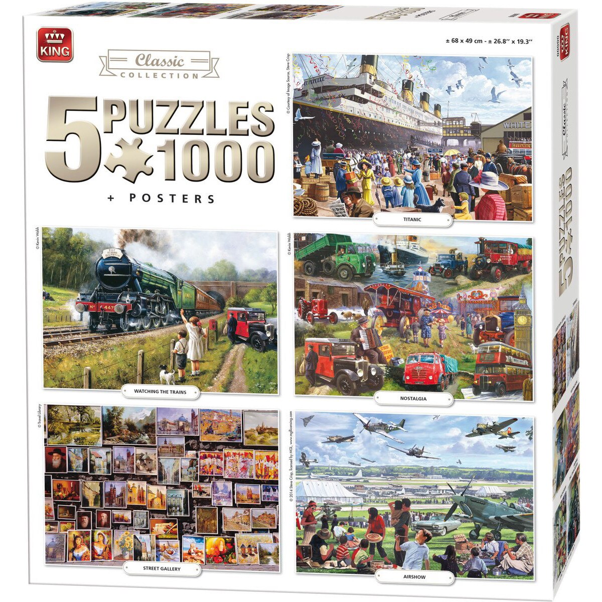 Puzzle King - Compendium, Classic Collection, 5x1.000 piese (05210)
