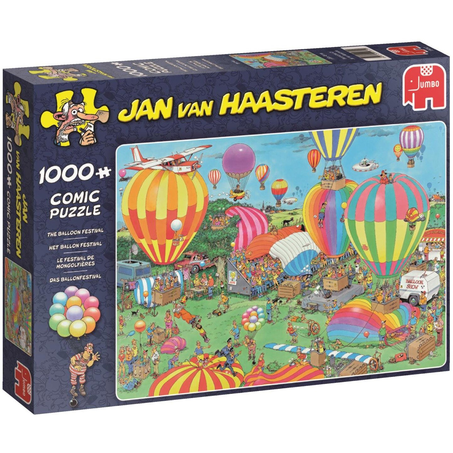 Puzzle Jumbo - Jan Van Haasteren: The Balloon Festival, 1.000 piese (19052)