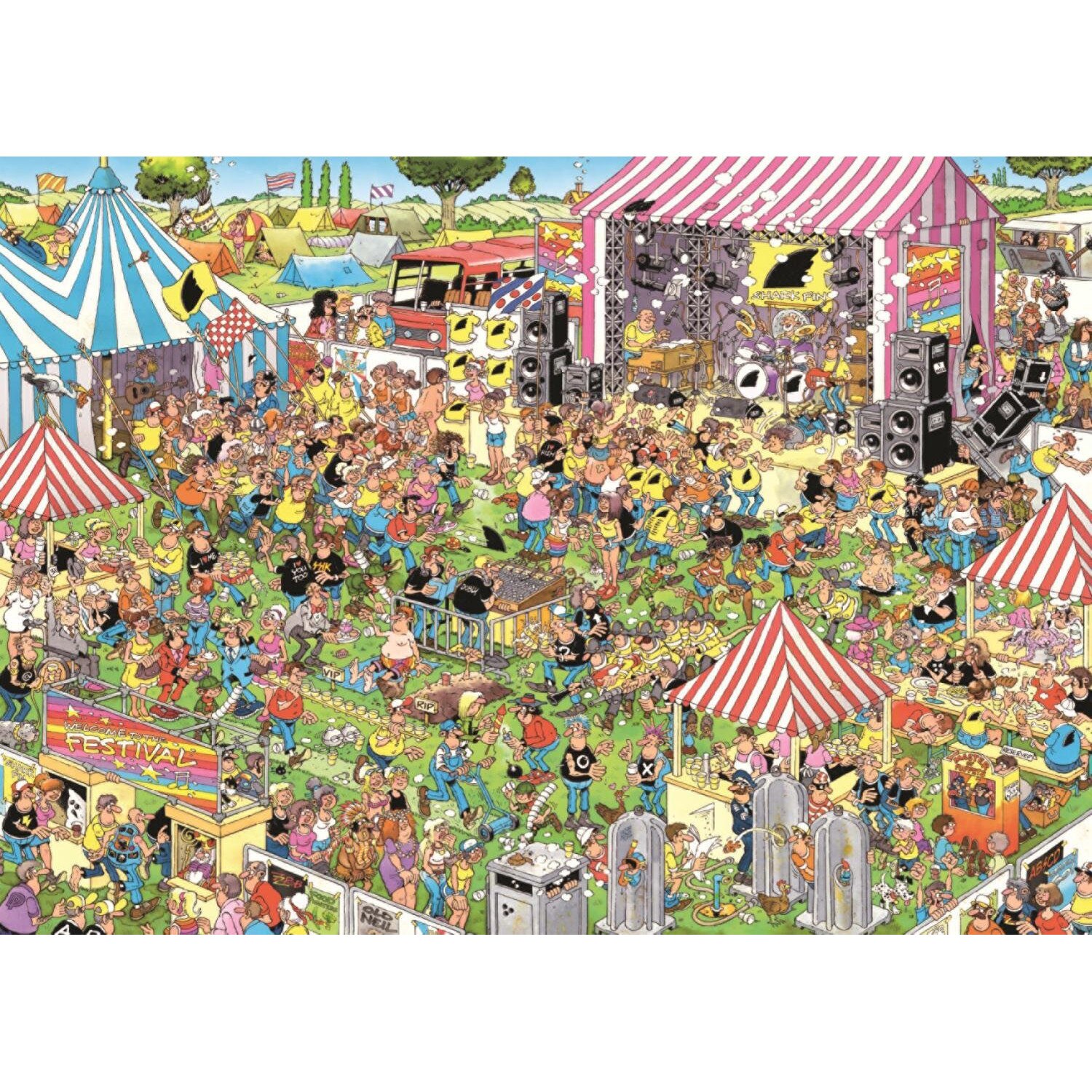 Puzzle Jumbo - Jan Van Haasteren: Pop Festival, 1.000 piese (19028)