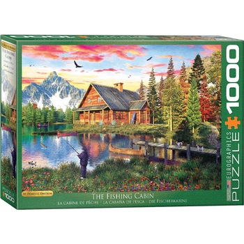 Puzzle Eurographics - Dominic Davison: The Fishing Cabin, 1.000 piese (6000-5376) Puzzle Eurographics - Dominic Davison: The Fishing Cabin, 1.000 piese (6000-5376)