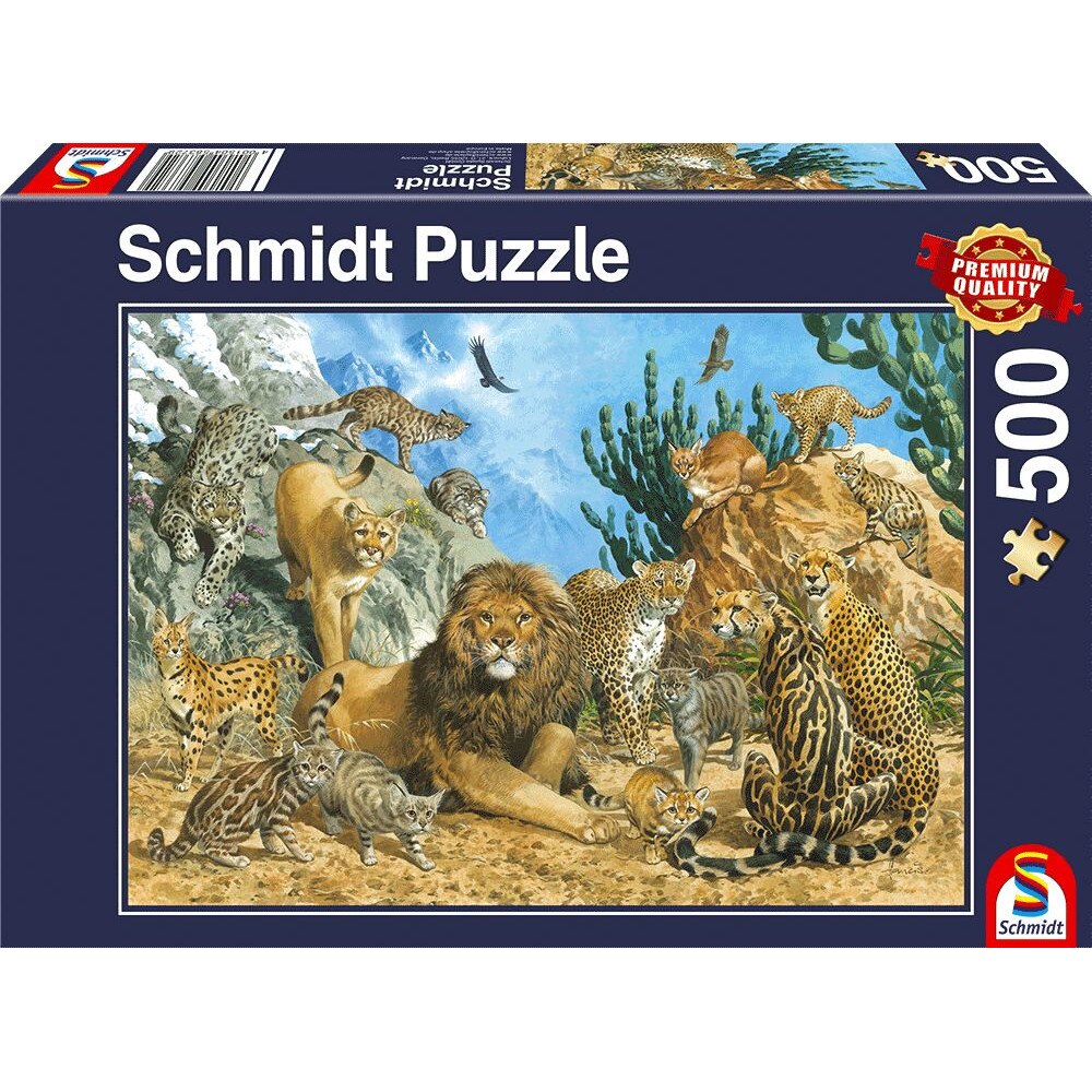 Puzzle Schmidt - Big cats, 500 piese