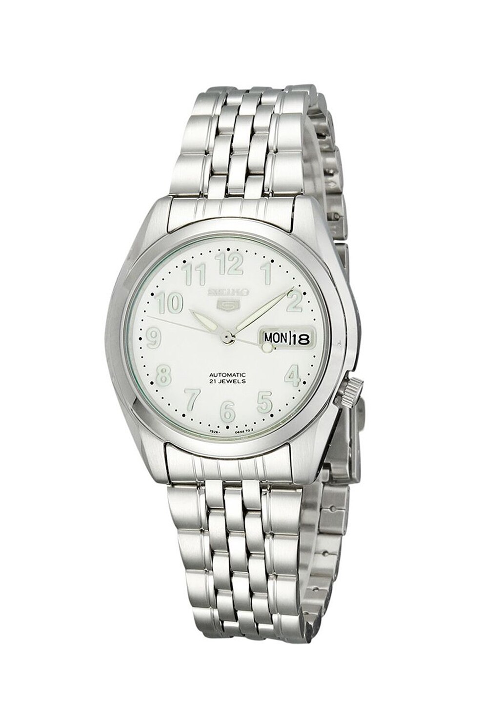 Seiko, Ceas automatic din otel inoxidabil, Argintiu