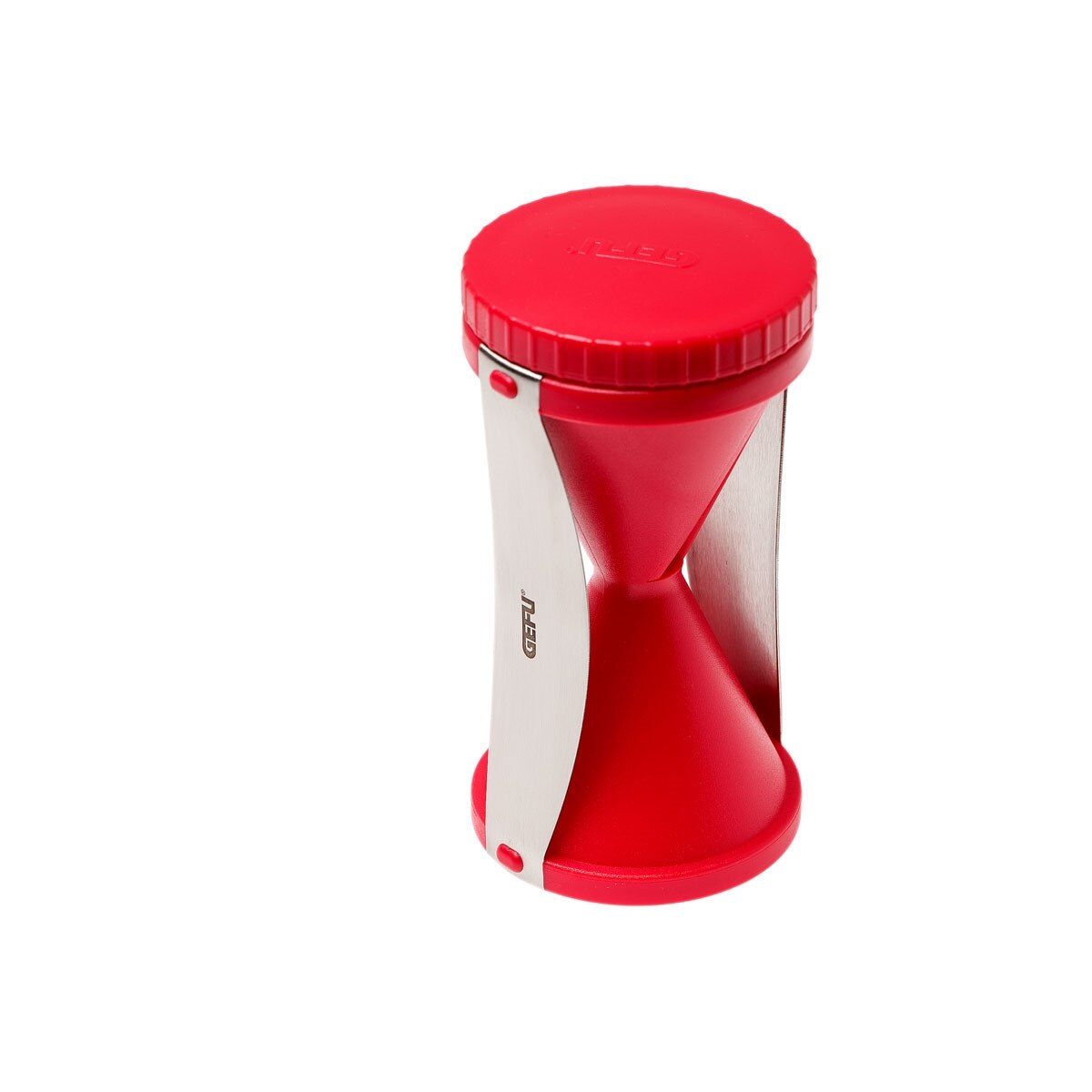 Razatoare spirala ,pentru julienne, Gefu,plastic si otel,rosu-89393