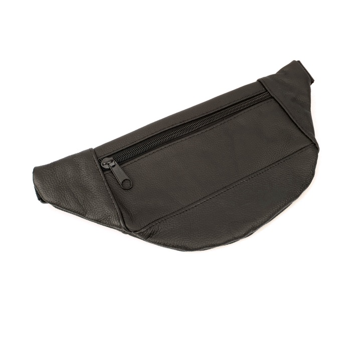 Tita övtáska, természetes bőr, 3 rekeszes, barna