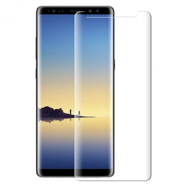 Folie sticla curbata UV Full Glue pentru Samsung Note 9, Transparenta