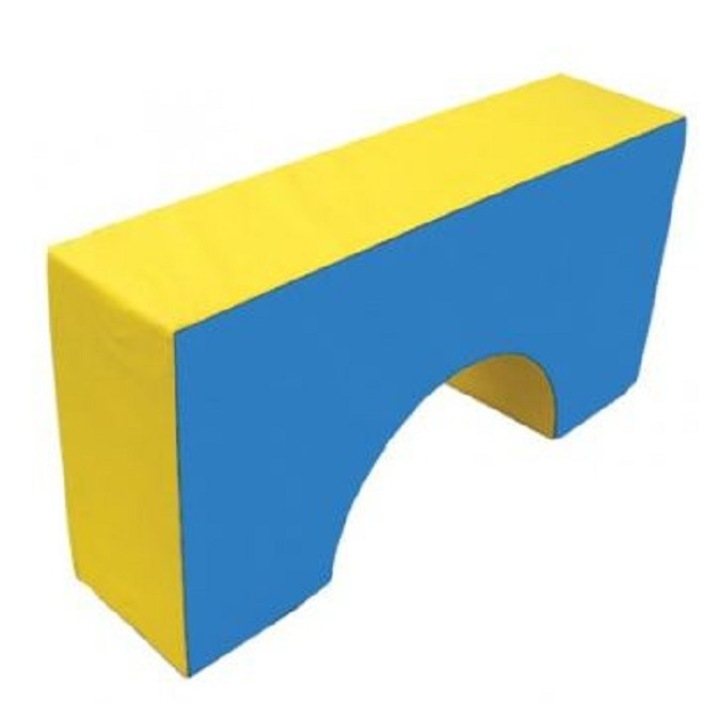 Pod din spuma Piansport Romulus, 120x60x30 cm, Albastru/Galben