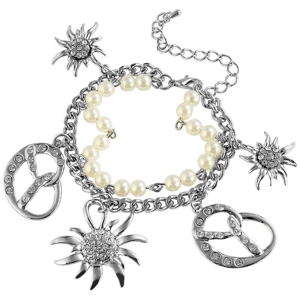 Bratara dama metalica argintie STARR