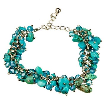 Bratara dama din pietre naturale si sintetice turkis TURKISS Bratara dama din pietre naturale si sintetice turkis TURKISS