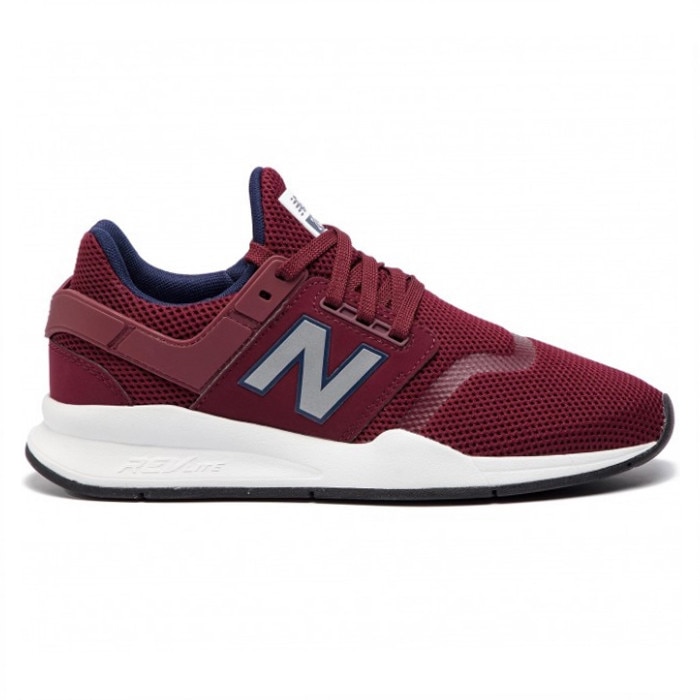 New Balance, Pantofi sport de plasa 247, Visiniu, 45.5
