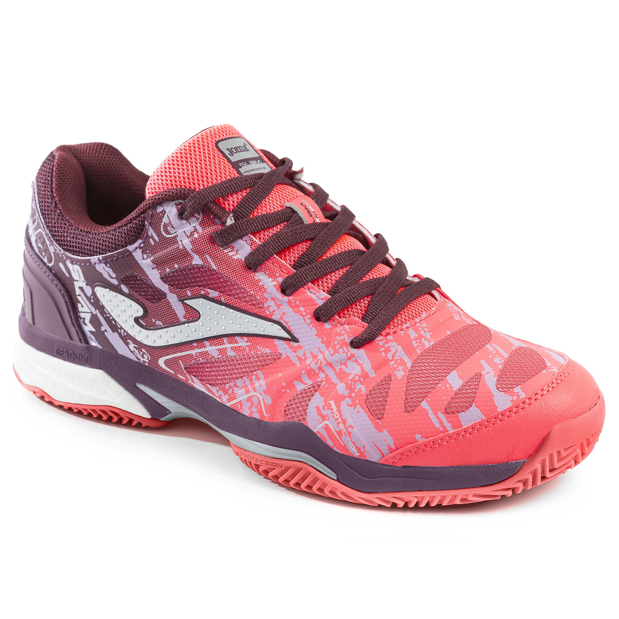 Pantofi sport Joma T. Slam Lady 910 Clay, Fuchsia