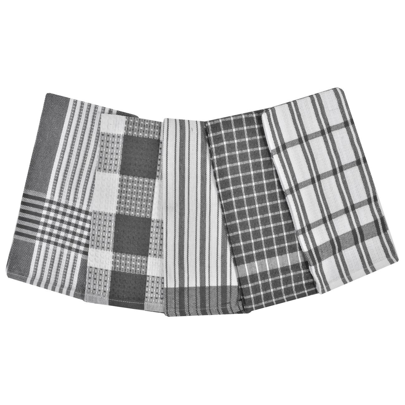 Set 5 prosope de bucatarie, Zola®, gri, 39x58 cm