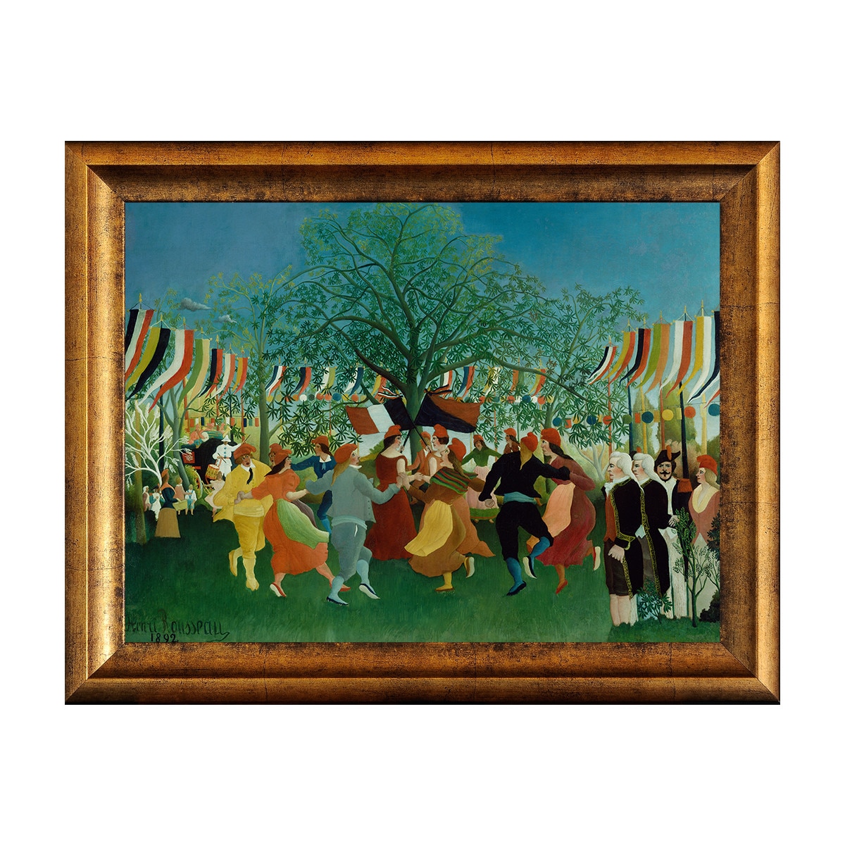 Tablou Inramat - Rousseau - A centennial of Independence, Rama Auriu 30 x 40 cm