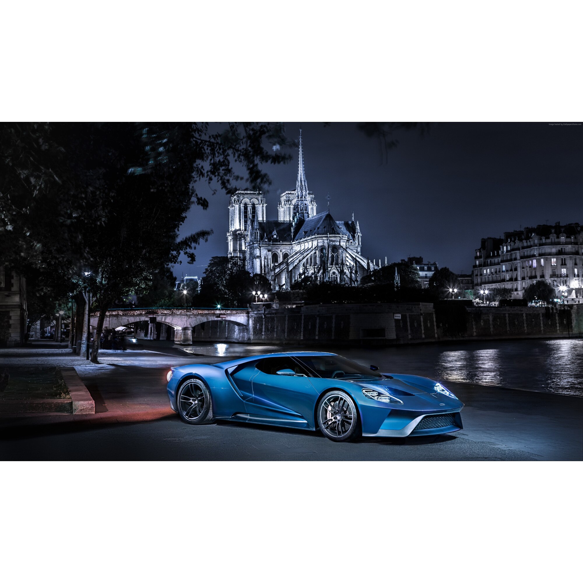 Tablou canvas Blue car, 45 x 30 cm