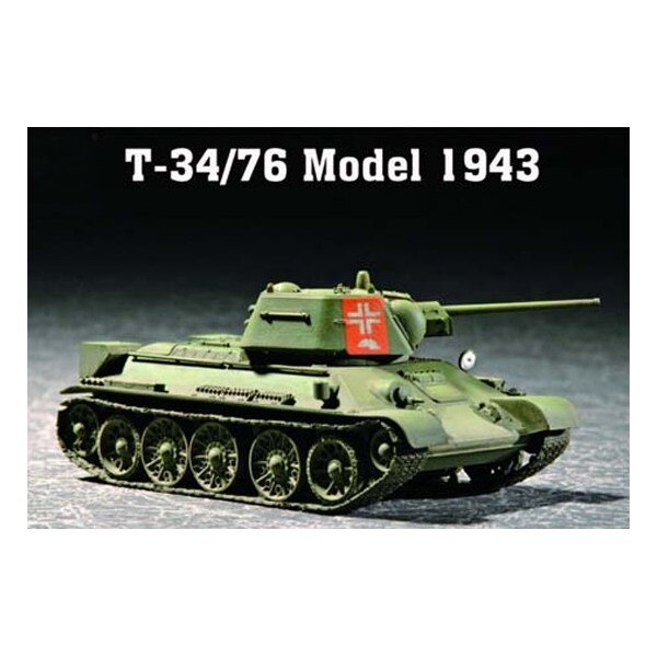 Macheta Militara Trumpeter T-34/76 Soviet Medium Tank Model 1943 1:72 TRUM 07208