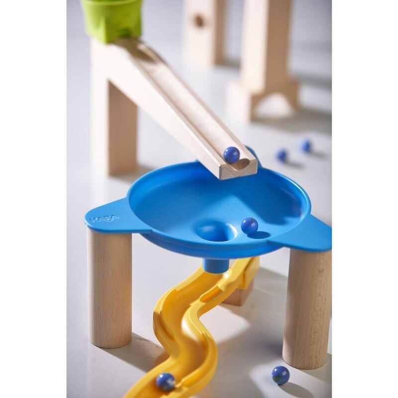 Set de tobogane cu bile, Haba, Lemn, 4 ani+