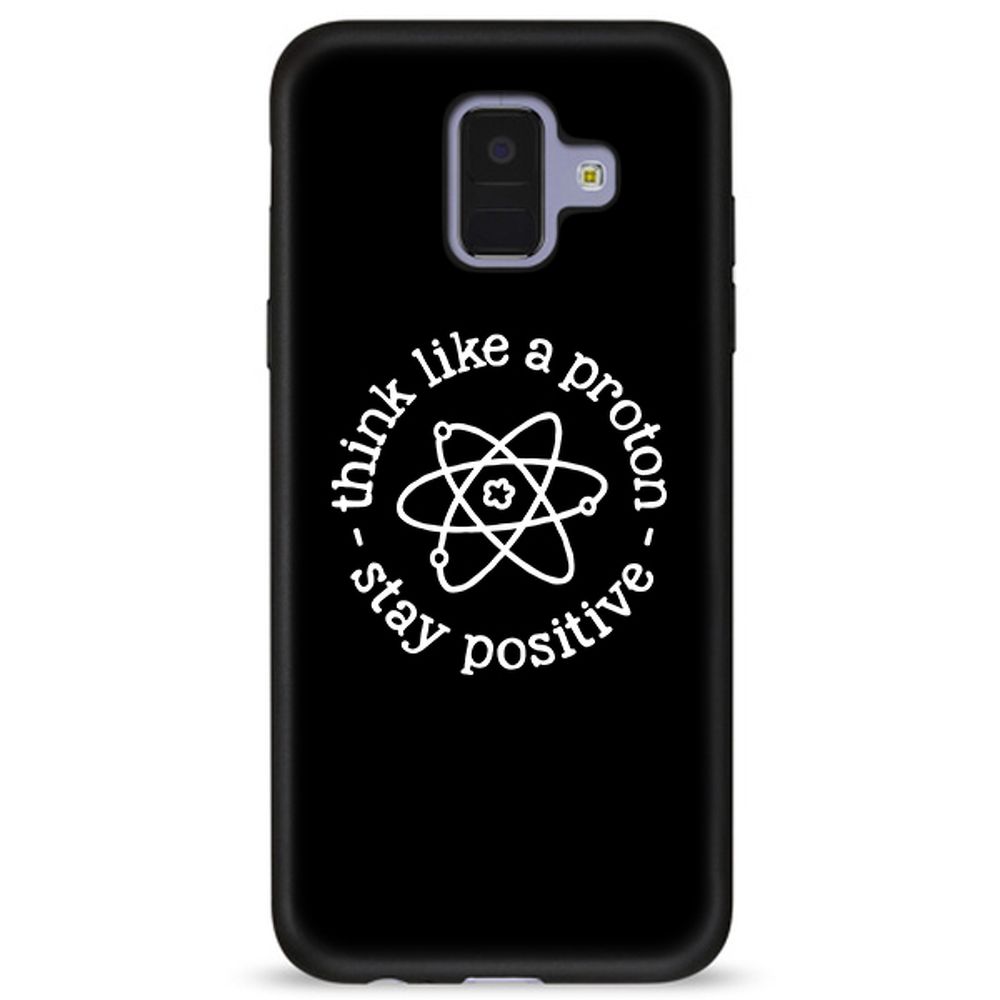 Husa Samsung Galaxy A6 2018 - Silicon Matte TPU Stay Positive