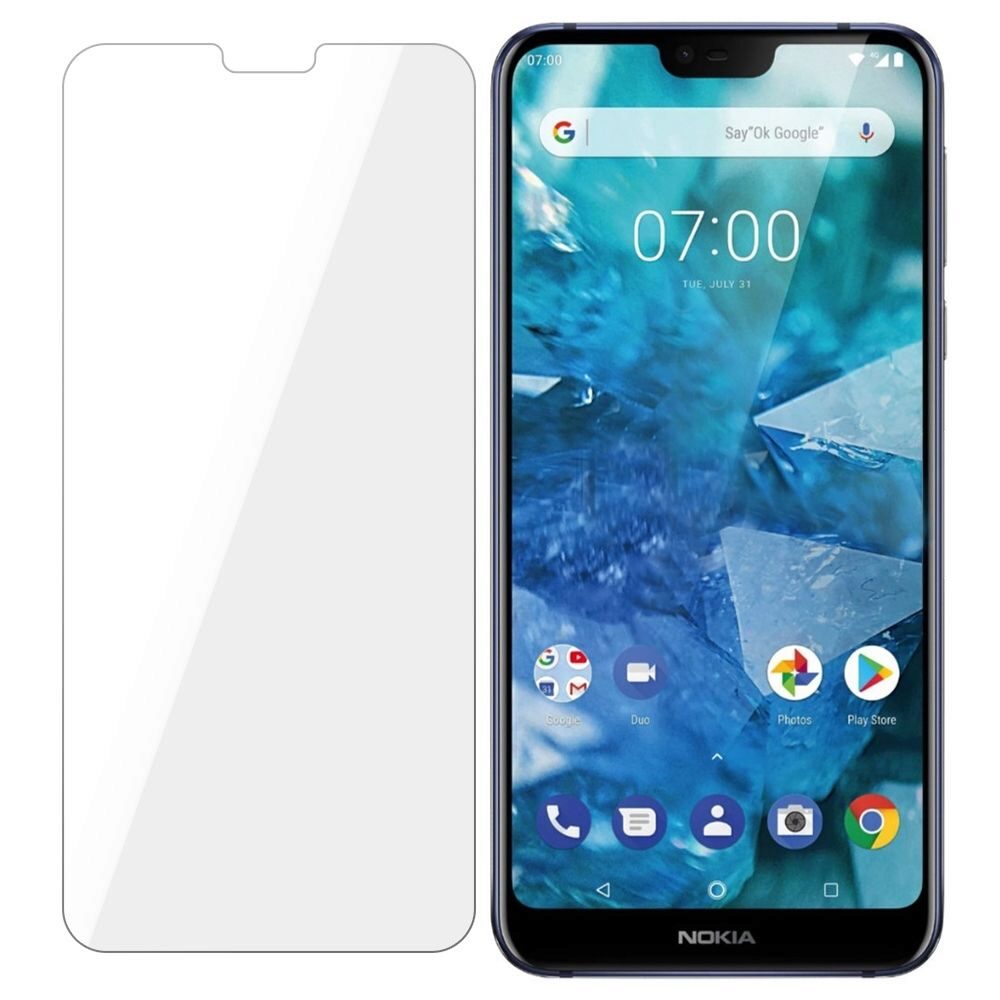 Folie Protectie Sticla Flexibila 3MK pentru Nokia 7.1, Structura Incasabila, 7H, 0.2 mm