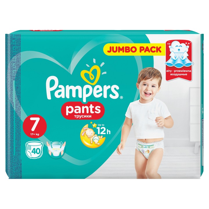 Pampers Bugyipelenka, 7-es méret, 40 db