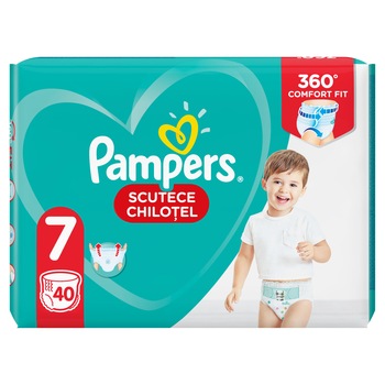 Scutece-chilotel Pampers Pants Jumbo Pack, Marimea 7, 17+ kg, 40 buc Scutece-chilotel Pampers Pants Jumbo Pack, Marimea 7, 17+ kg, 40 buc