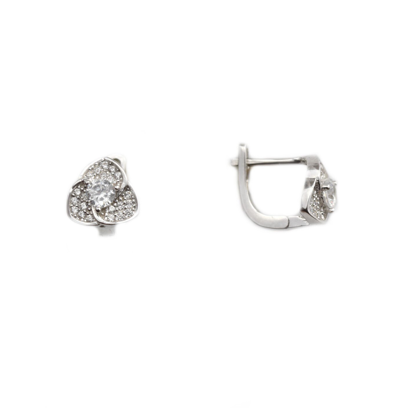 Cercei argint rodiat cu zirconiu - DA203