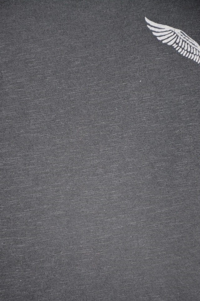 Tricou barbatesc cu imprimeu in fata, D&J Exclusive, Negru