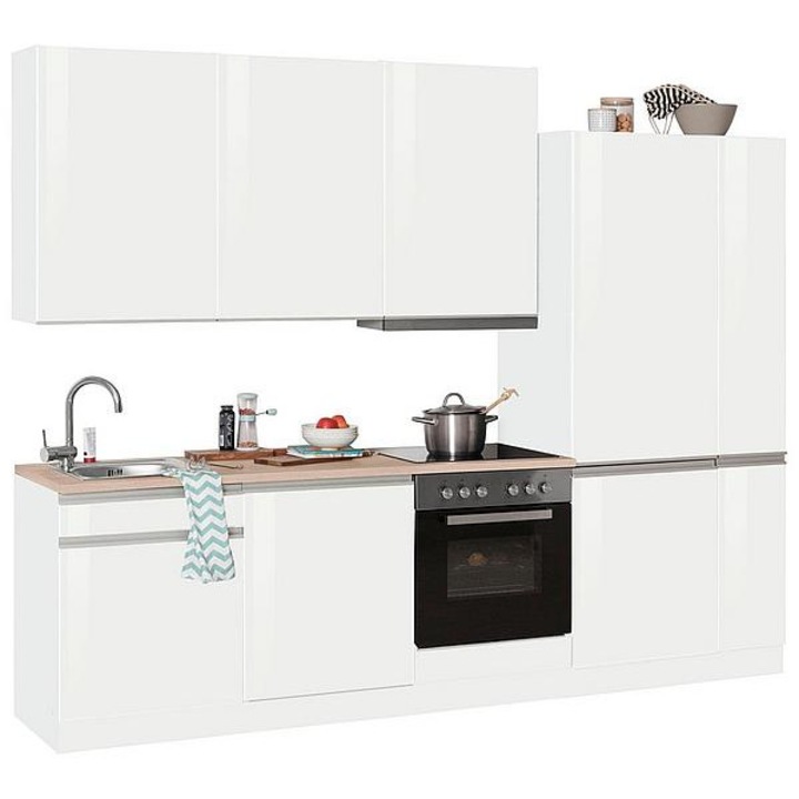 Set Bucatarie Elis 5, 270X210X60cm, SCANDI, Alb Lucios