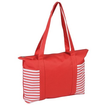 Geanta plaja sau cumparaturi Twin, rosu/alb, 44 x 31,5 x 8,5 cm Geanta plaja sau cumparaturi Twin, rosu/alb, 44 x 31,5 x 8,5 cm