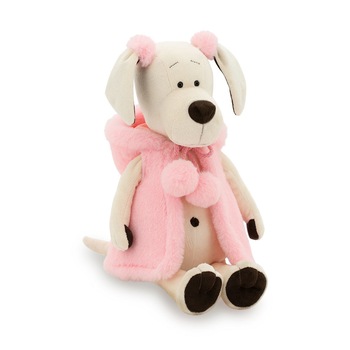 Catelusa Candy din plus, cu haina din blana, 25cm, Orange Toys Catelusa Candy din plus, cu haina din blana, 25cm, Orange Toys