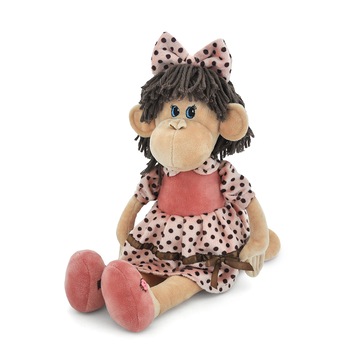 Lulu, maimutica de plus, 25cm, Orange Toys Lulu, maimutica de plus, 25cm, Orange Toys
