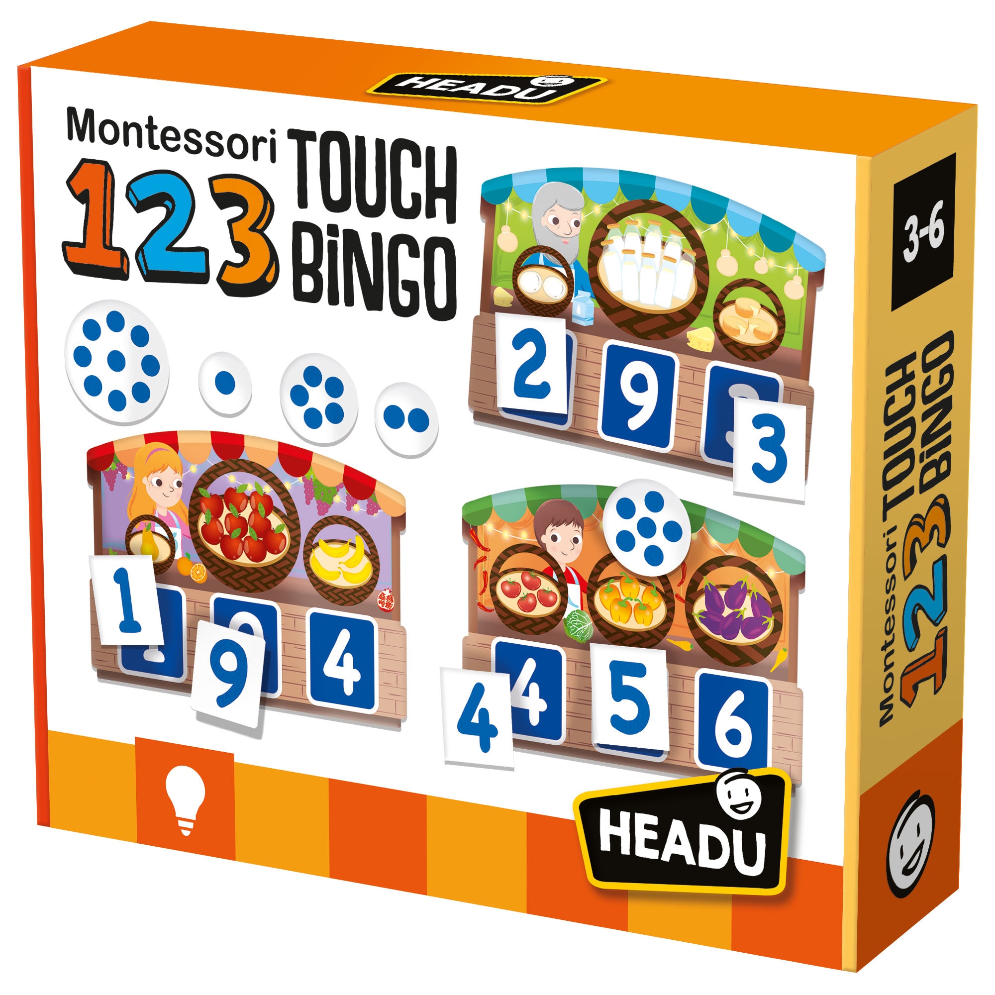 Образователна игра Headu - Montessori - 123 Bingo, Английски език - eMAG.bg